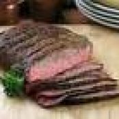 Golden Glazed Flank Steak