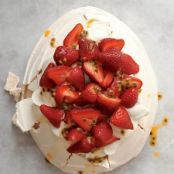 Strawberry-Passion Fruit Pavlova
