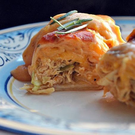 CHICKEN ENCHILADAS WITH SOUR CREAM