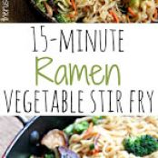 15 Minute Ramen Veggie Stir Fry