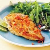 Roasted Chicken with Peanut-Chili Glaze