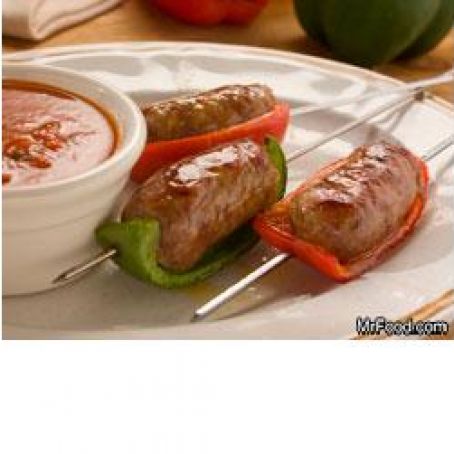 Sausage and Pepper Skewers