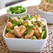 Chicken with Coconut Lime Peanut Sauce