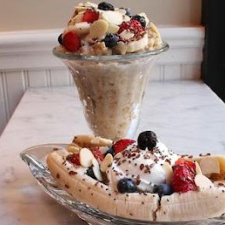 Banana Split Oatmeal Parfait