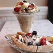 Banana Split Oatmeal Parfait
