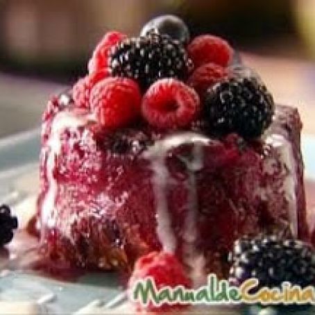 BUDIN DE AVENA Y FRAMBUESA