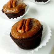 Vegan Two-Bite Turtle Brownies (Sugar/Gluten-Free)