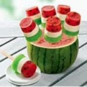 Watermelon Pops (made with jello)