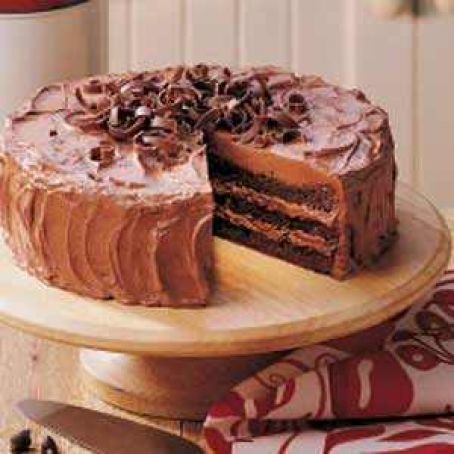 Triple Brownie Layer Cake
