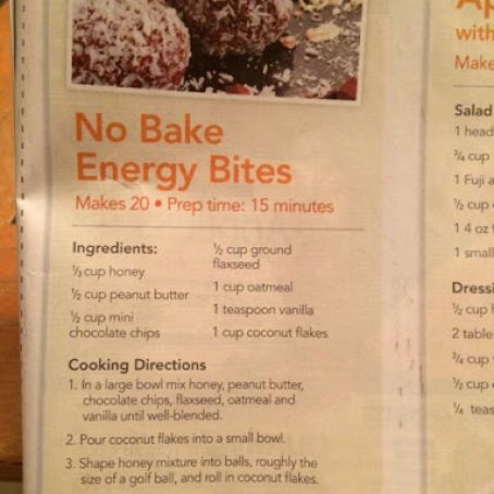 No Bake Energy Bites