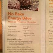 No Bake Energy Bites