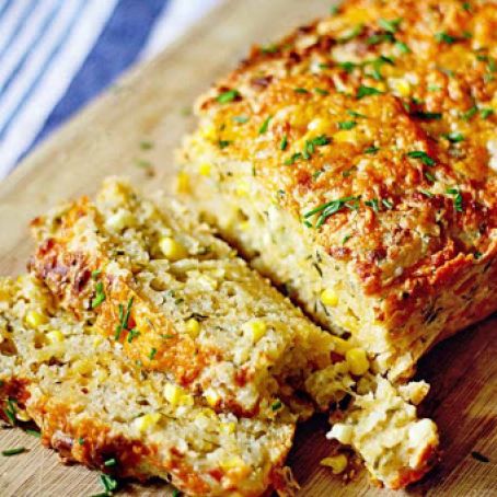 Cheddar, Chive & Corn Beer Bread