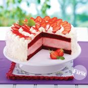 Red Velvet Ice Cream Sandwich Cake