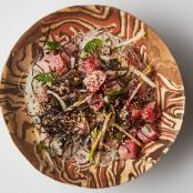 Yellowtail with Glass Noodles and Pear