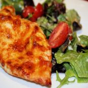 Parmesan-Crusted Chicken With Arugula Salad