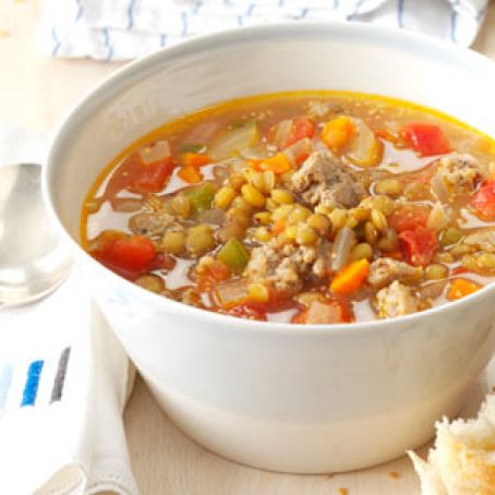 Sausage Lentil Soup