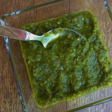 Salsa Verde with Poblano Chiles