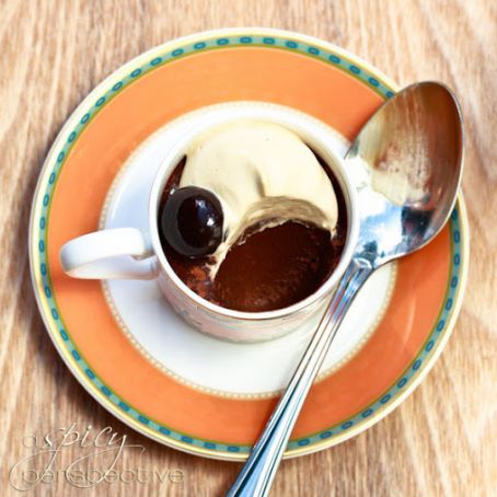 Chocolate Pots de Creme with Espresso Whipped Cream