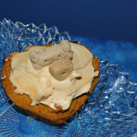 Carrot Peanut Butter Pupcakes