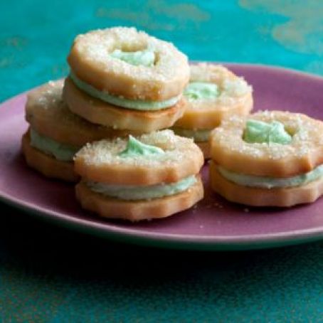 Delicate Mint Sandwich Holiday Cookies