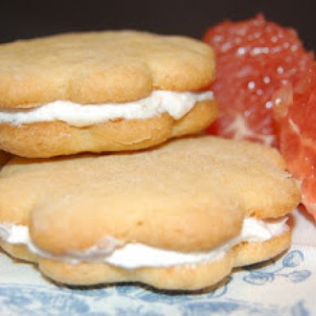 Grapefruit Sandwich Cookies