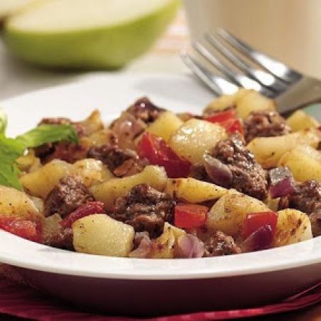 Hamburger Hash Skillet Supper