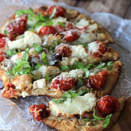 Grilled Chicken Margherita Pizza
