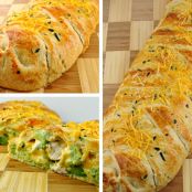 Broccoli Cheddar Chicken Braid