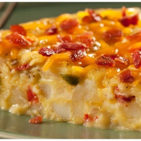 EGG POTATO BACON SKILLET BAKE