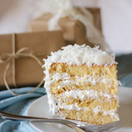 Moist Fluffy Coconut Cake