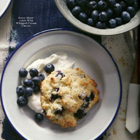 Berry Shortcakes with Whipped Cream Cheese