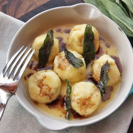 Ricotta and Black Pepper Gnudi With Sage and Brown Butter