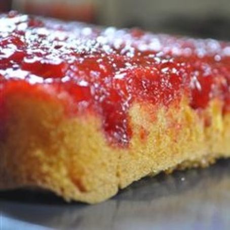 Fresh Strawberry Upside Down Cake II