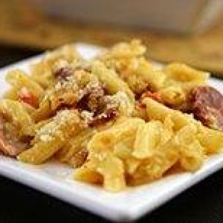 Spicy Sausage and Penne Casserole