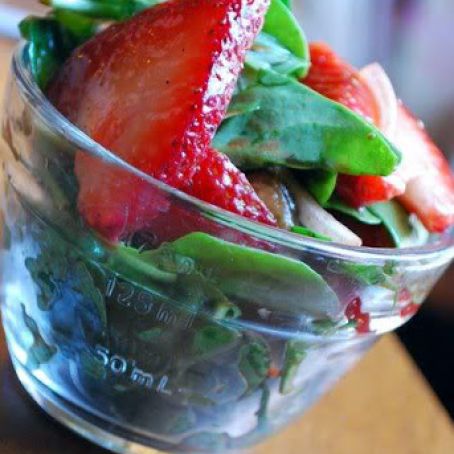 Strawberry-Basil Salad with Balsamic Vinaigrette