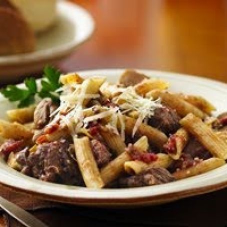 Mediterranean Beef and Pasta