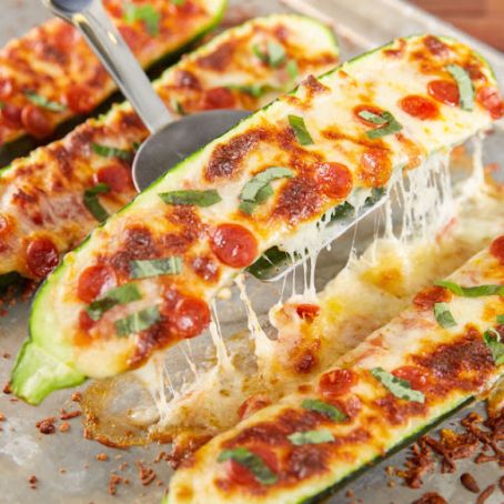 Pizza Zucchini Boats