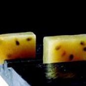 Frozen Melon in Sherry with Passion Fruit Pastille