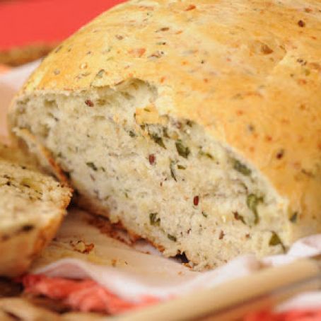 PAN ITALIANO CON QUESO Y HIERBAS