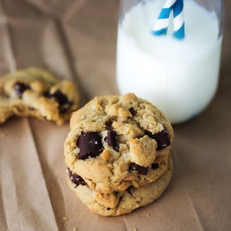 Salted Brown Butter Chocolate Chunk Cookies