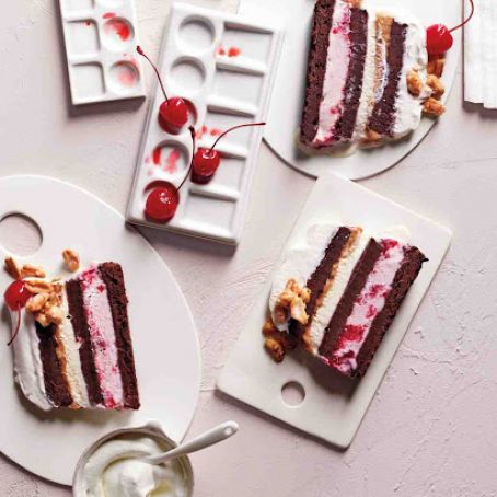 Brownie Sundae Ice Cream Cake