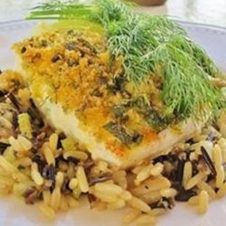 Herb-Crusted Halibut