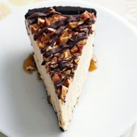 Frozen Peanut Butter Turtle Pie