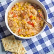 Crock Pot Southern-Style Shrimp, Sausage, and Corn Stew