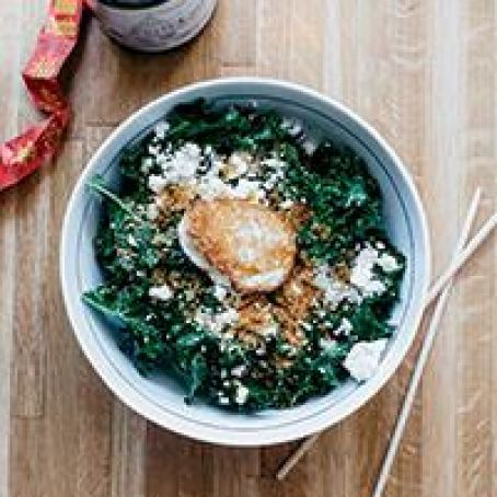 Kale Salad with Garlicky Panko