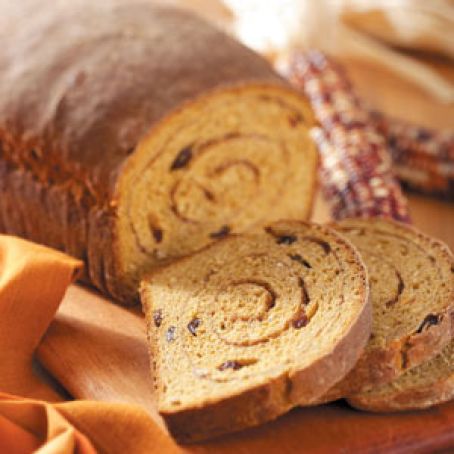 Swirled Pumpkin Yeast Bread