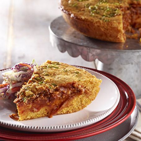 Pulled Pork Cornbread Pie