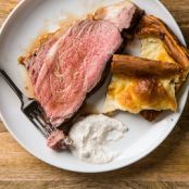 Boneless Rib Roast with Yorkshire Pudding