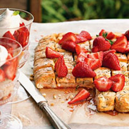 Rosemary-Strawberry Shortcake Pizza
