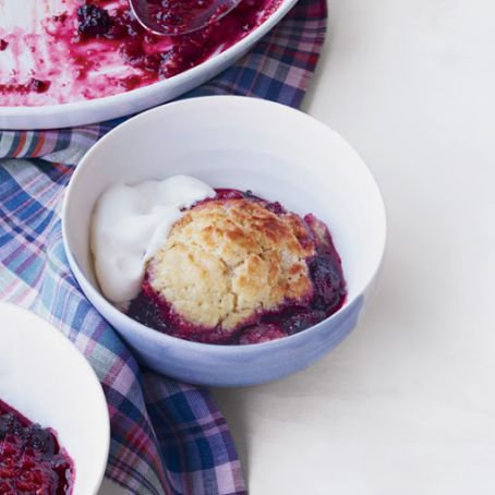 Skillet Biscuits with Berries